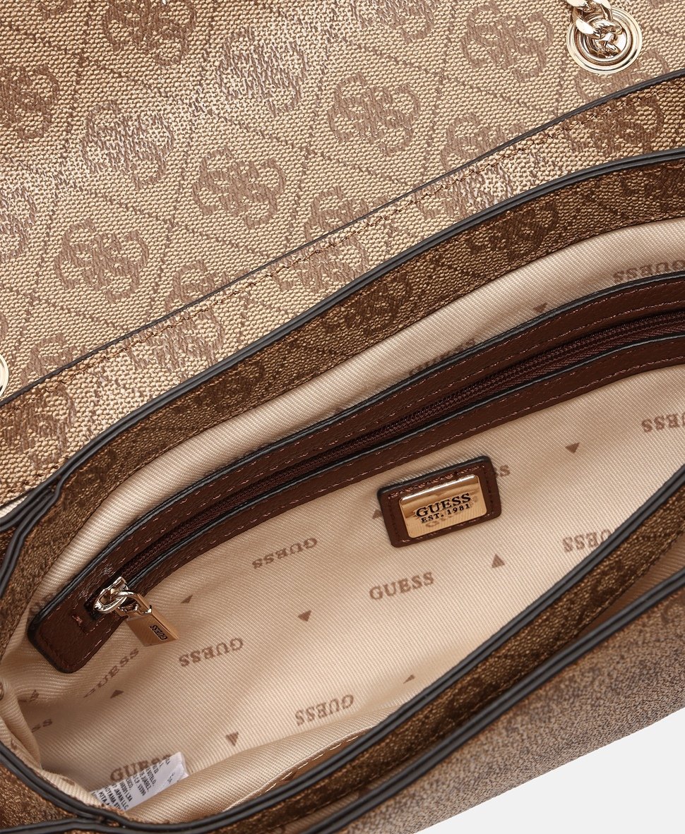 Guess kabelka přes rameno Hnědá 3