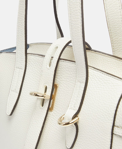 Furla kožená kabelka shopper Bílá 2