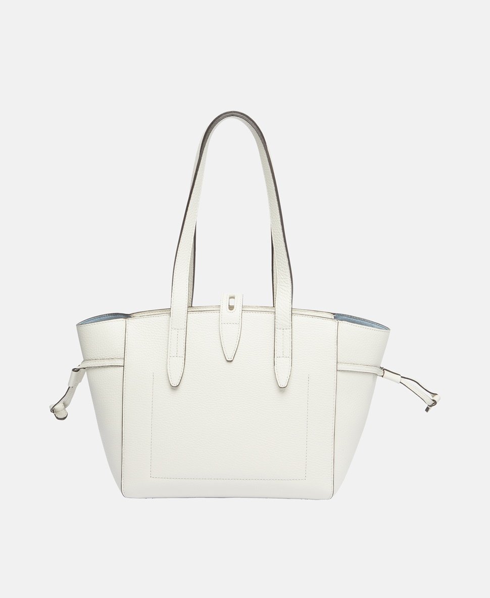 Furla kožená kabelka shopper Bílá 4