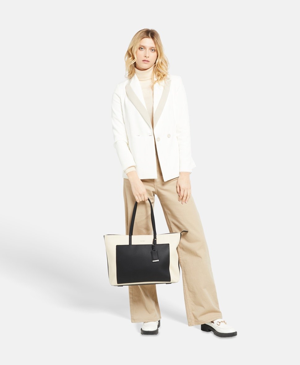 Calvin Klein kabelka shopper Ecru 5