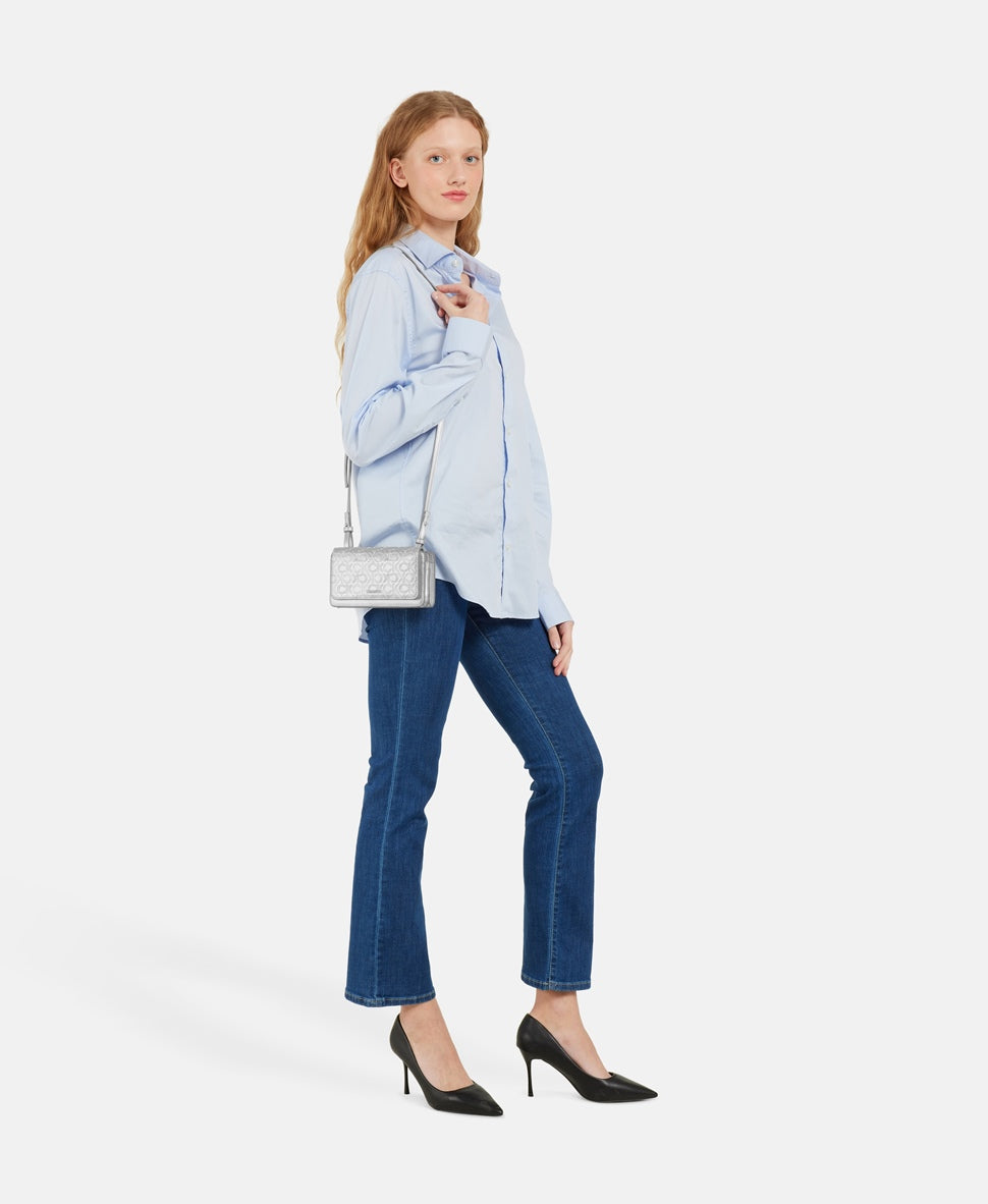 Calvin Klein kabelka Stříbrná 5