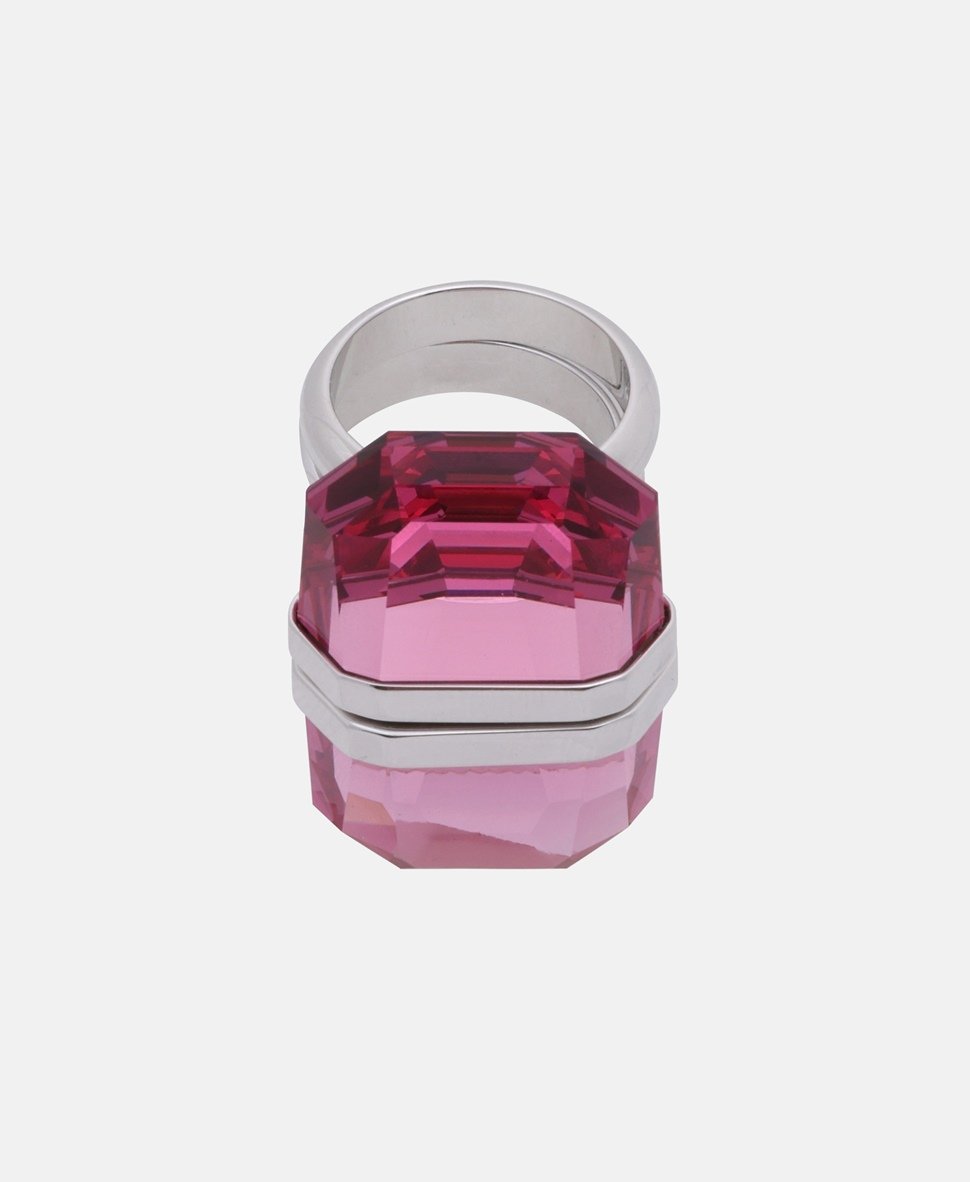 Swarovski prsten Růžová 1