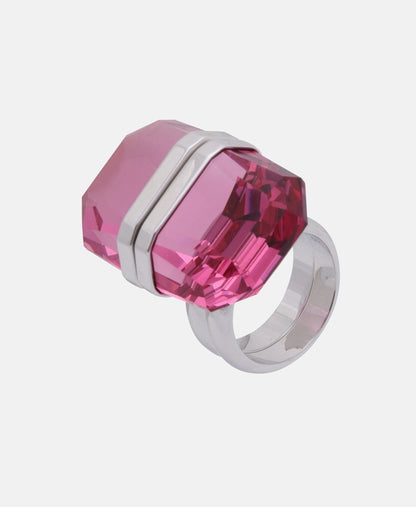 Swarovski prsten Růžová 2