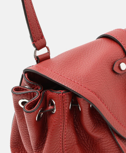 Coccinelle Kožená messenger taška Vínová 2