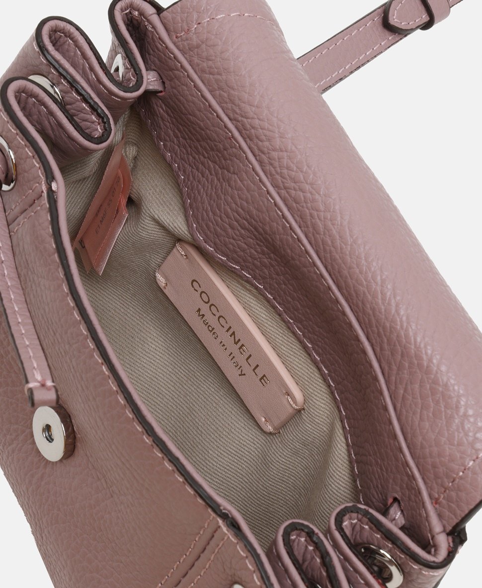 Coccinelle Kožená messenger taška Mauve 3