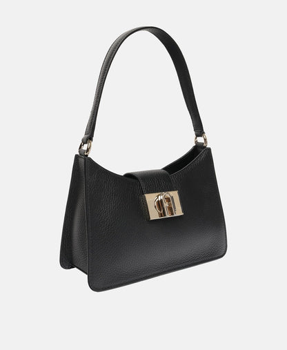 Furla Kožená kabelka přes rameno Černá 1
