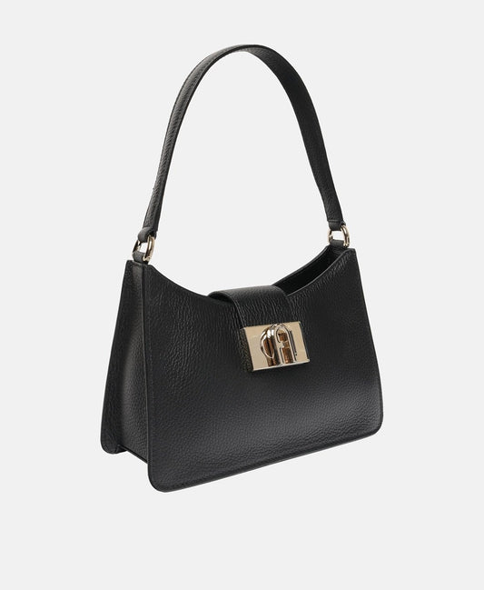 Furla Kožená kabelka přes rameno Černá 1