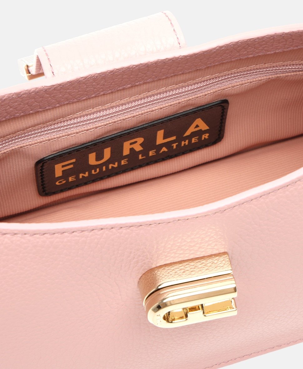 Furla Kožená kabelka přes rameno Bílá 3