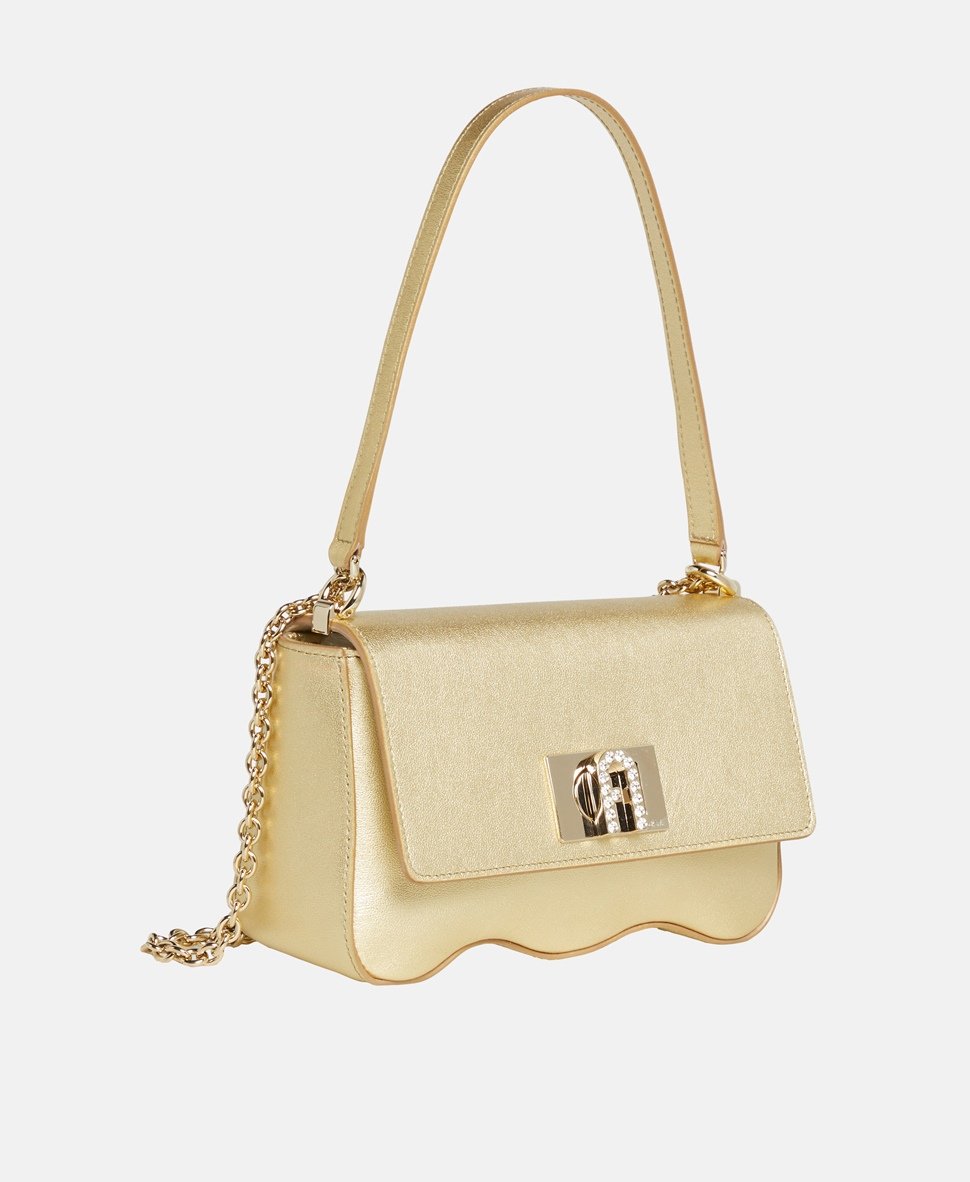 Furla Kožená kabelka přes rameno Přírodní 1