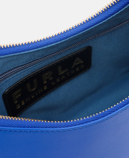 Furla Kožená kabelka přes rameno Královsky modrá 3