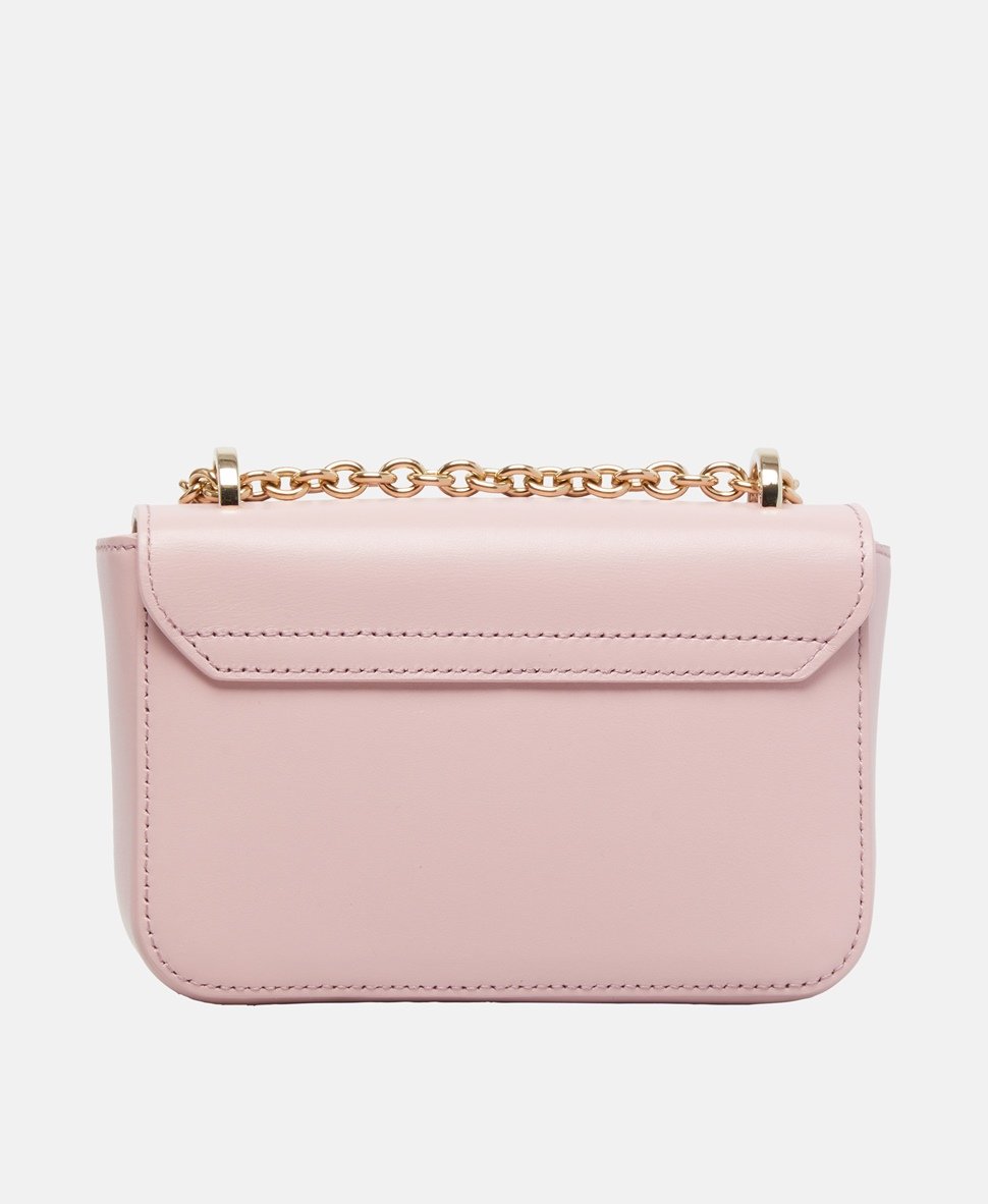 Furla Kožená kabelka přes rameno Růžová 4