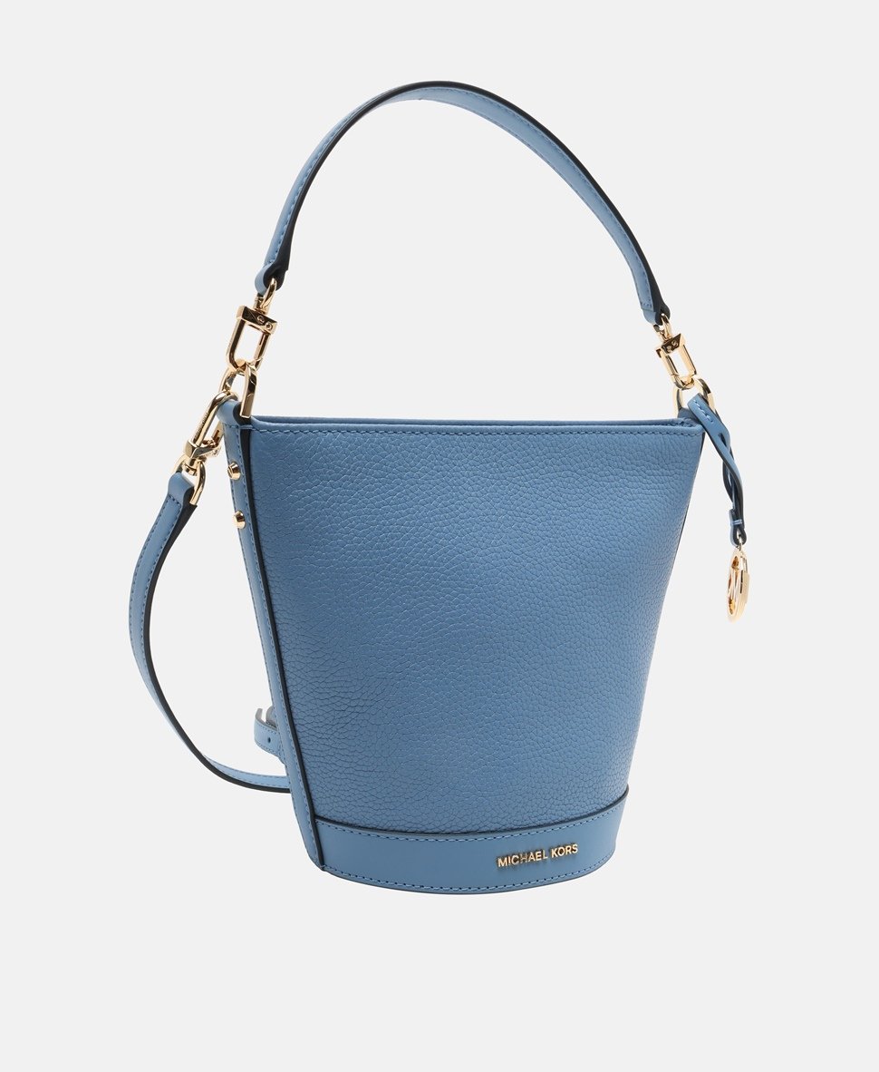 Michael Michael Kors kožená kabelka Modrá 1