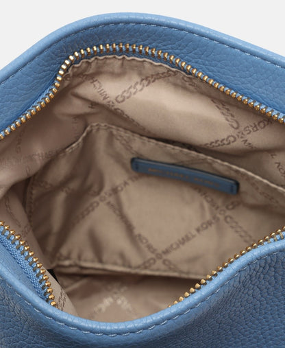 Michael Michael Kors kožená kabelka Modrá 3