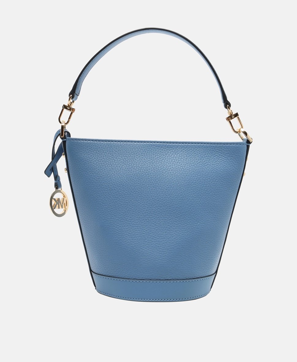Michael Michael Kors kožená kabelka Modrá 4