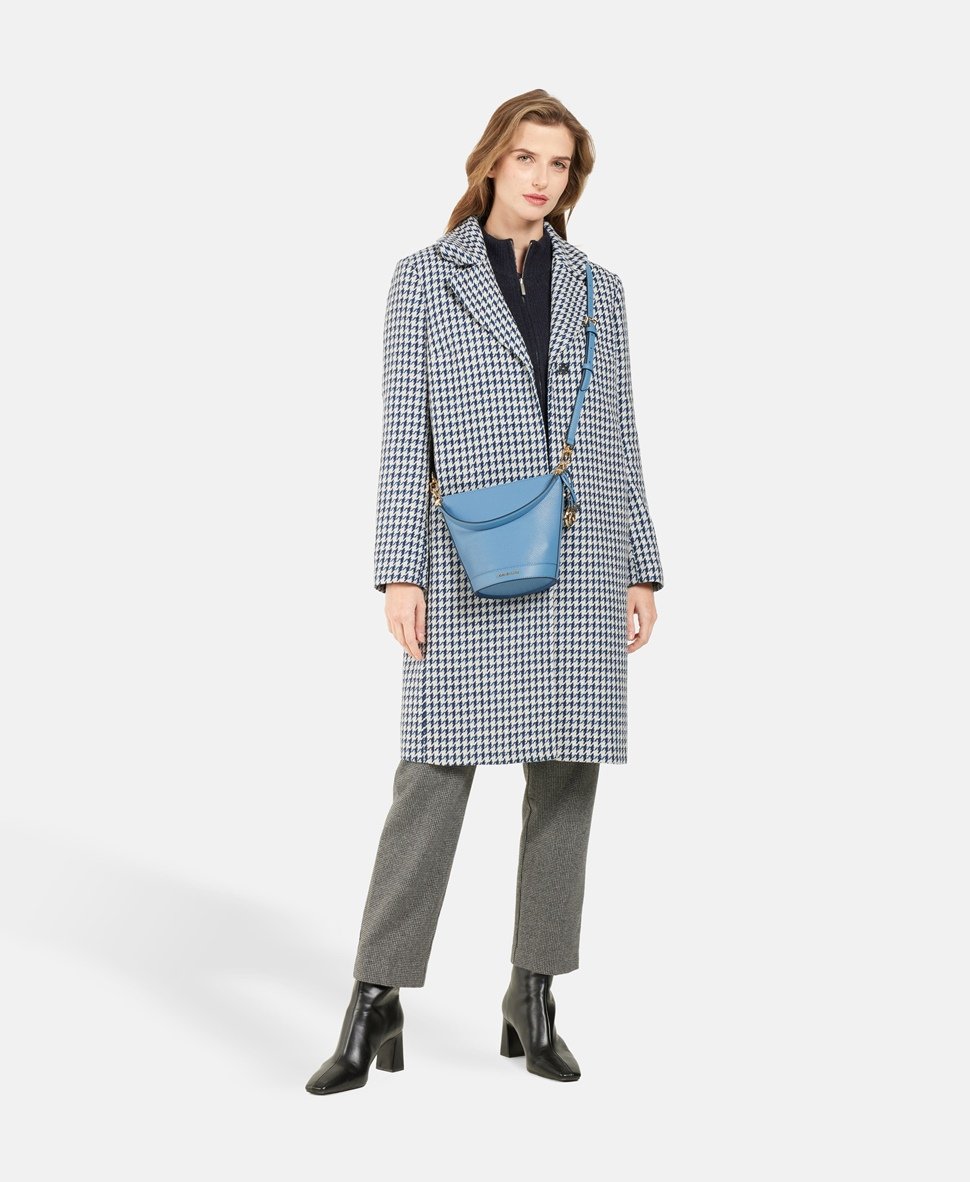 Michael Michael Kors kožená kabelka Modrá 5