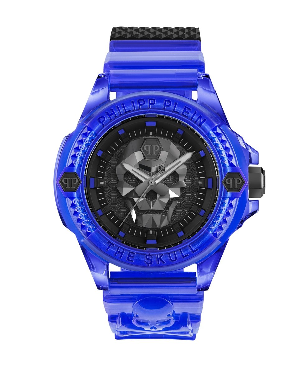Philipp Plein hodinky Tmavě modrá 2