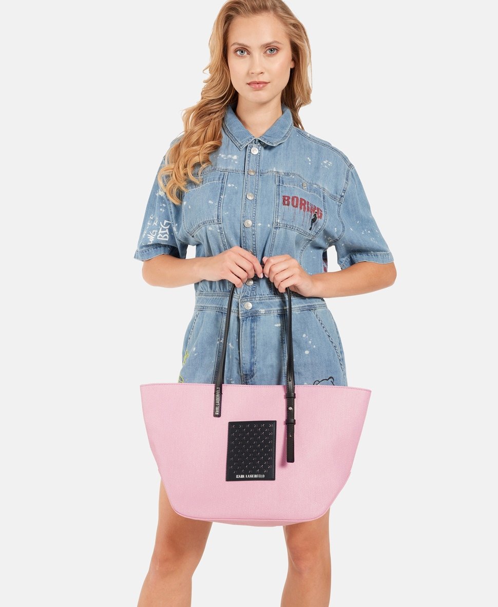 Karl Lagerfeld kabelka shopper Starorůžová 5