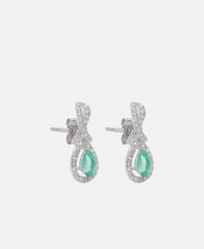Le Diamantaire diamantové puzetové náušnice Bílé zlato 1
