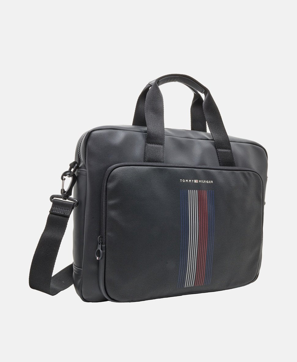 Tommy Hilfiger brašna na notebook Černá 1