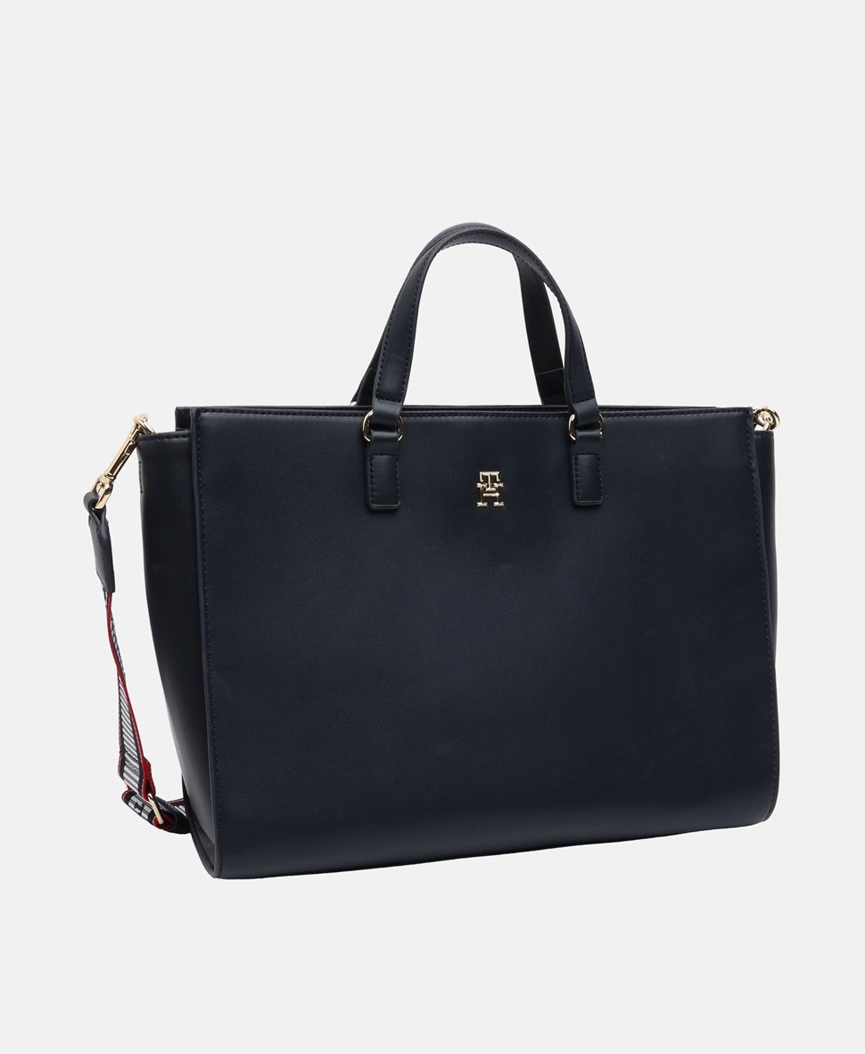 Tommy Hilfiger kabelka tote Tmavě modrá 1