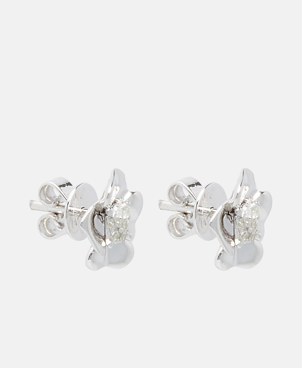 Muse Jewels diamantové puzetové náušnice Bílé zlato 1