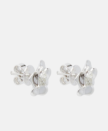 Muse Jewels diamantové puzetové náušnice Bílé zlato 1