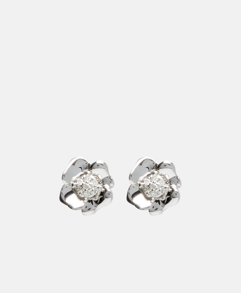 Muse Jewels diamantové puzetové náušnice Bílé zlato 2