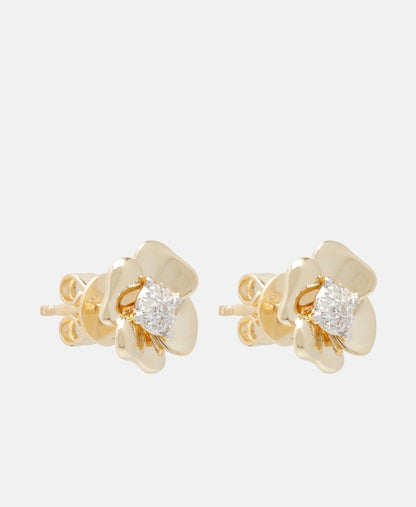 Muse Jewels diamantové puzetové náušnice Zlatá 1