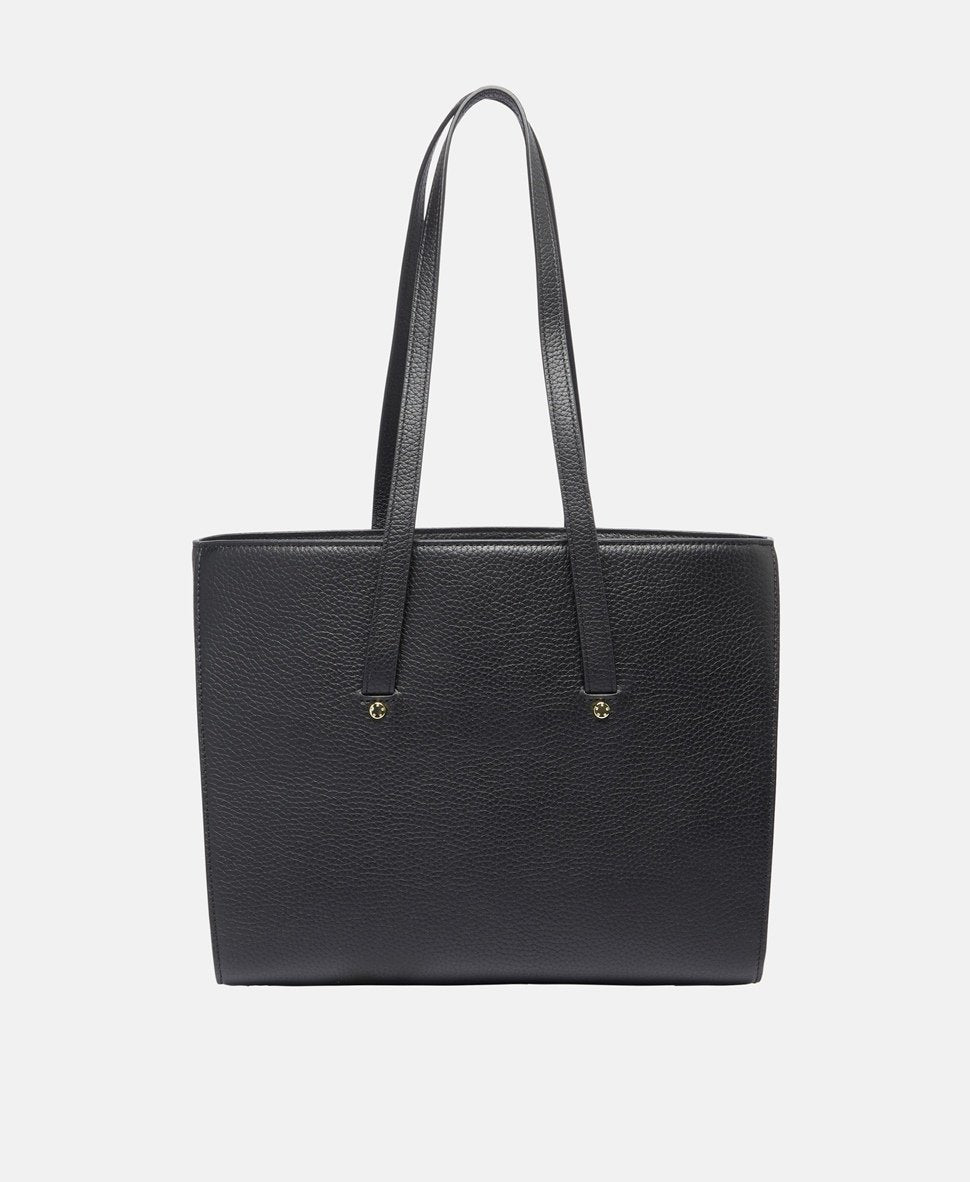 Aigner kožená kabelka tote Černá 4