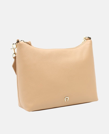 Aigner Kožená messenger taška Béžová 1