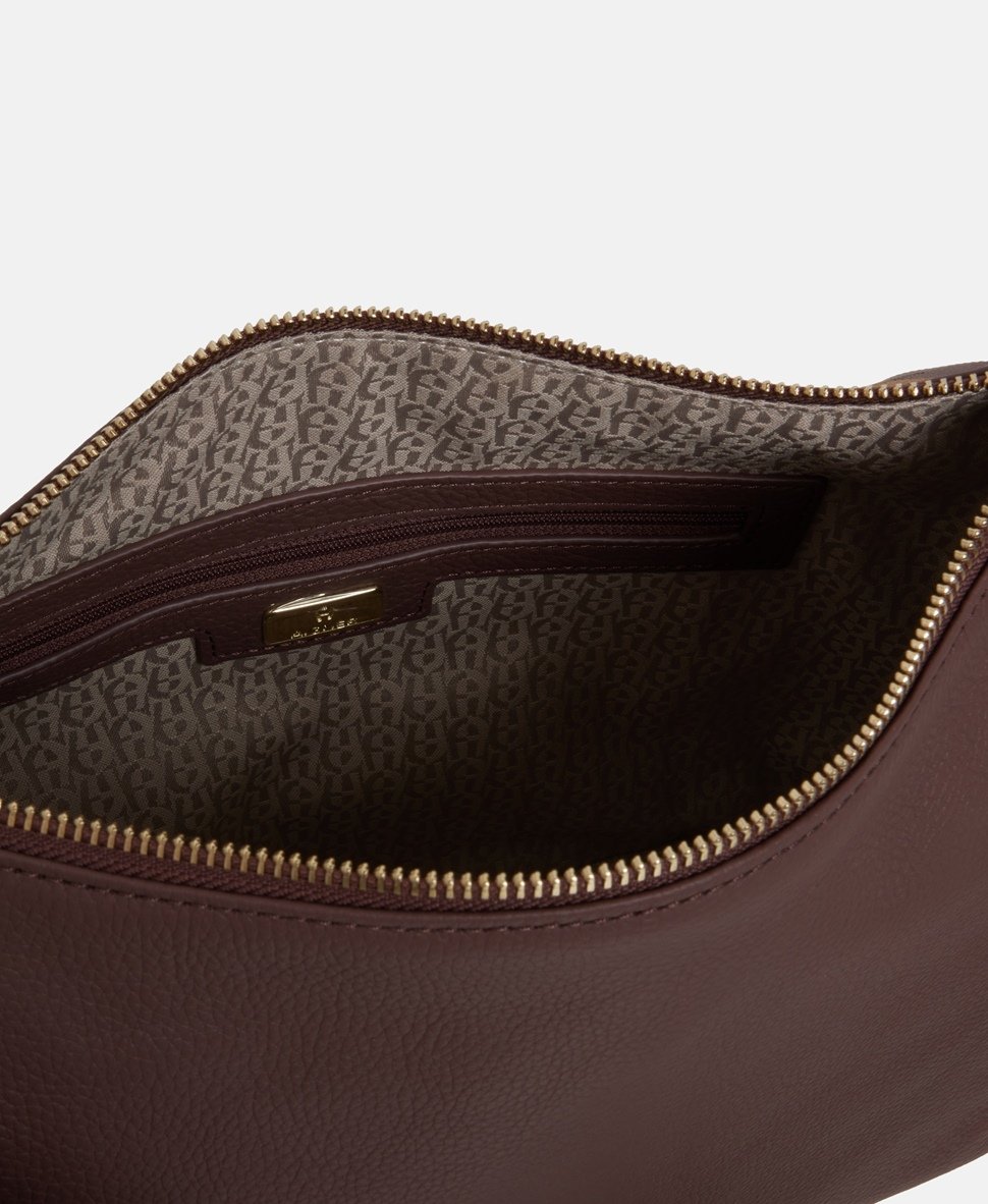 Aigner Kožená messenger taška Starorůžová 3