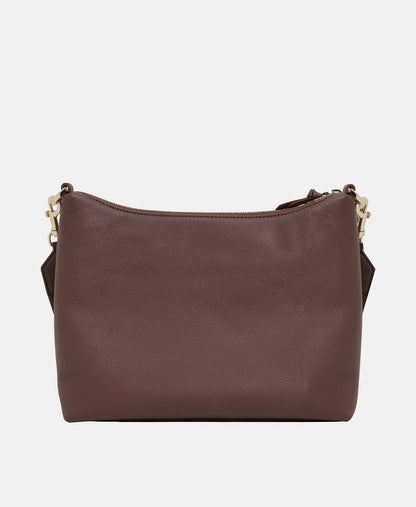 Aigner Kožená messenger taška Starorůžová 4