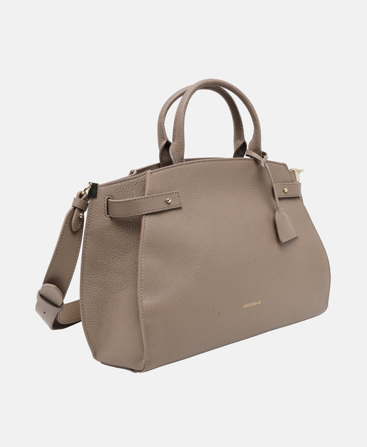 Coccinelle kožená kabelka Taupe 1