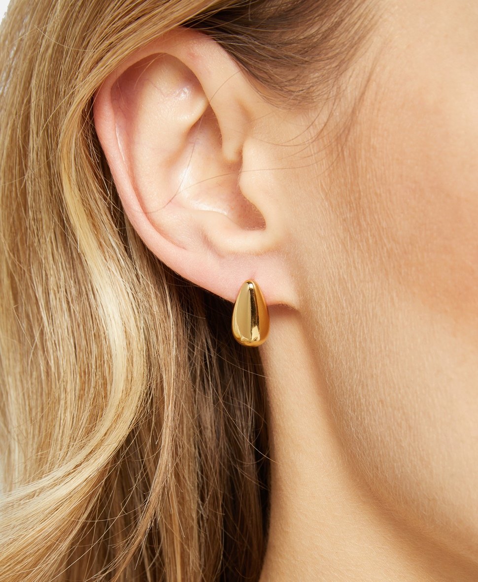 Lawrence Grey Jewelry Puzetové náušnice Zlatá 3