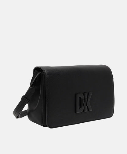DKNY Kožená kabelka přes rameno Černá 1