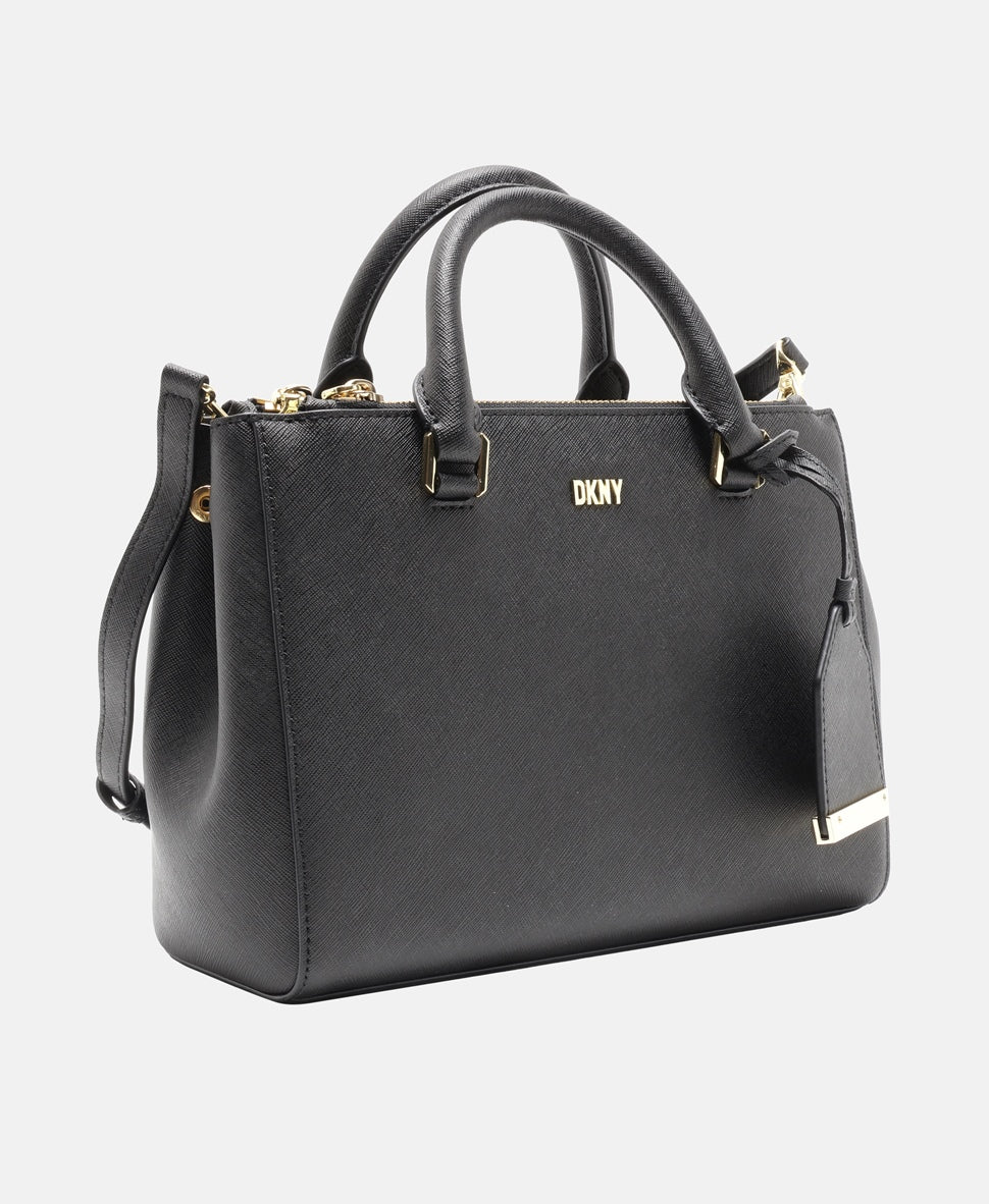 DKNY Kožená kabelka přes rameno Černá 1