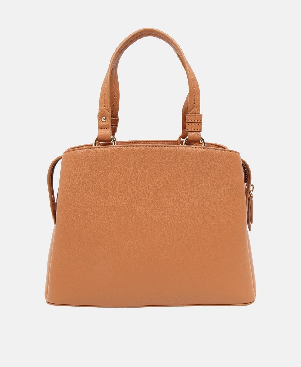 DKNY Kožená messenger taška Karamelová 4