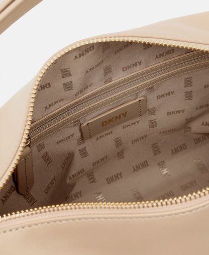 DKNY kožená hobo kabelka Jěmně béžová 3