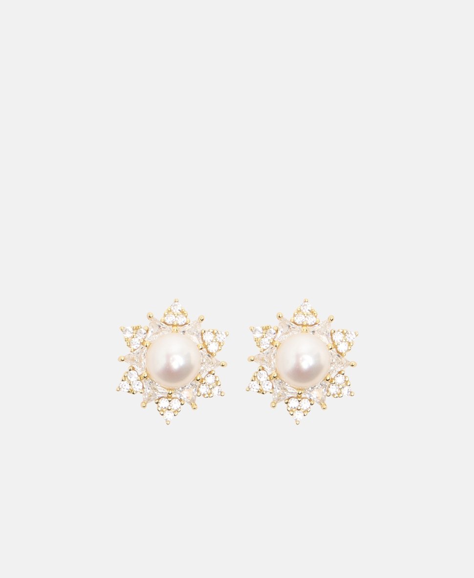 Lawrence Grey Jewelry Puzetové náušnice Zlatá 2
