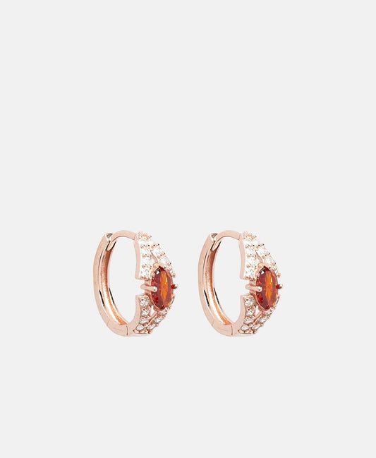 Lawrence Grey Jewelry Obručové náušnice Růžově zlatá 1