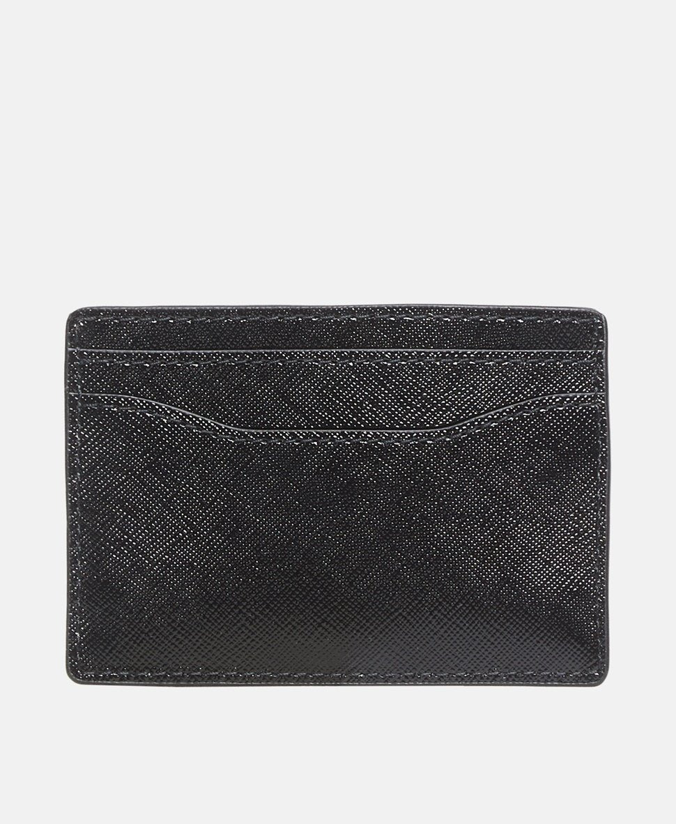 Marc Jacobs kožené pouzdro na karty Kaviárově černá 2