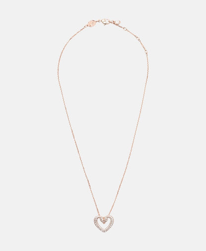 Swarovski řetízek s přívěskem Růžově zlatá 1