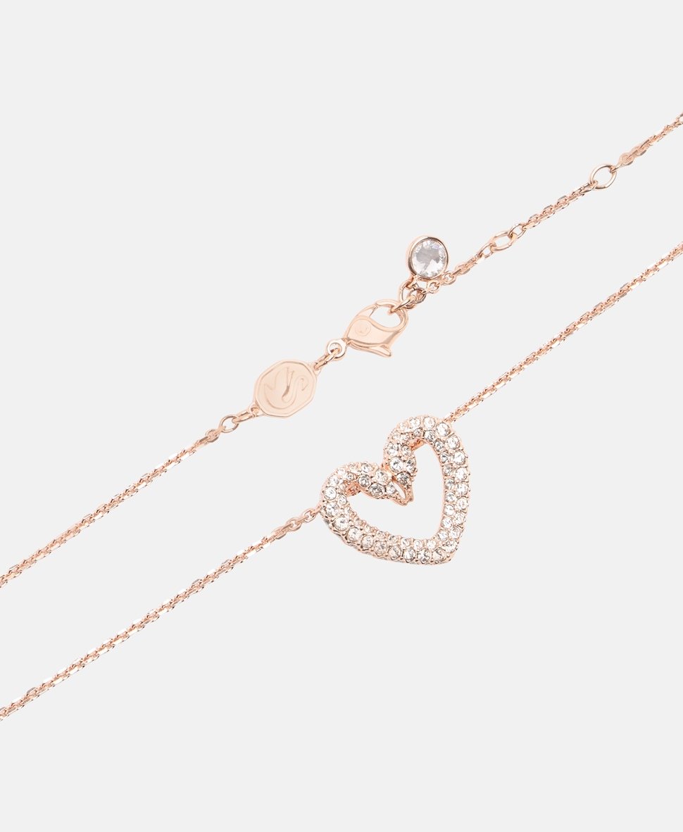 Swarovski řetízek s přívěskem Růžově zlatá 2