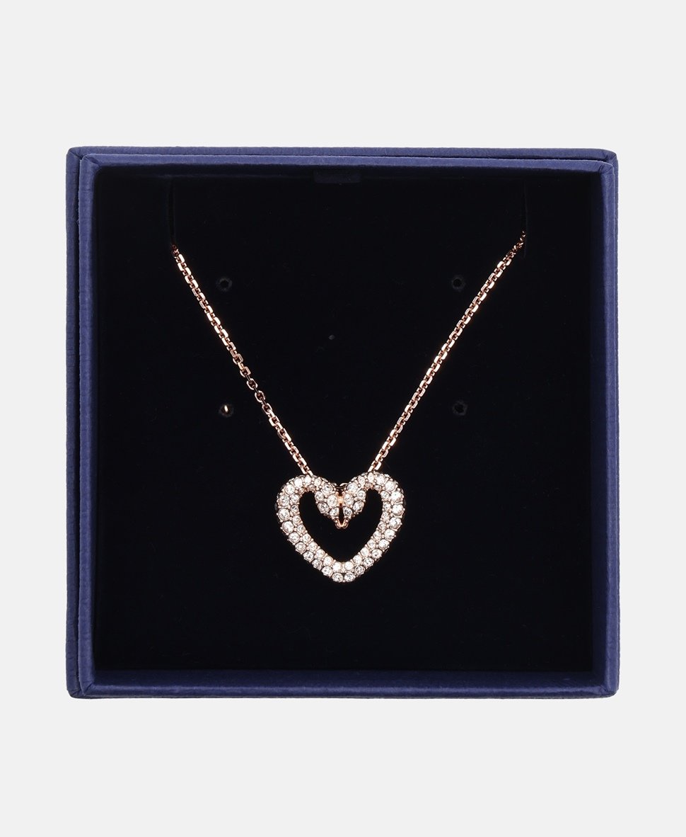 Swarovski řetízek s přívěskem Růžově zlatá 3