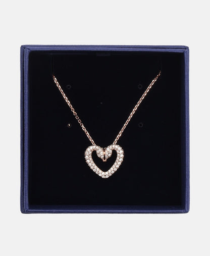 Swarovski řetízek s přívěskem Růžově zlatá 3