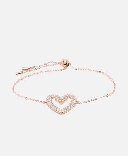Swarovski náramek Růžově zlatá 1