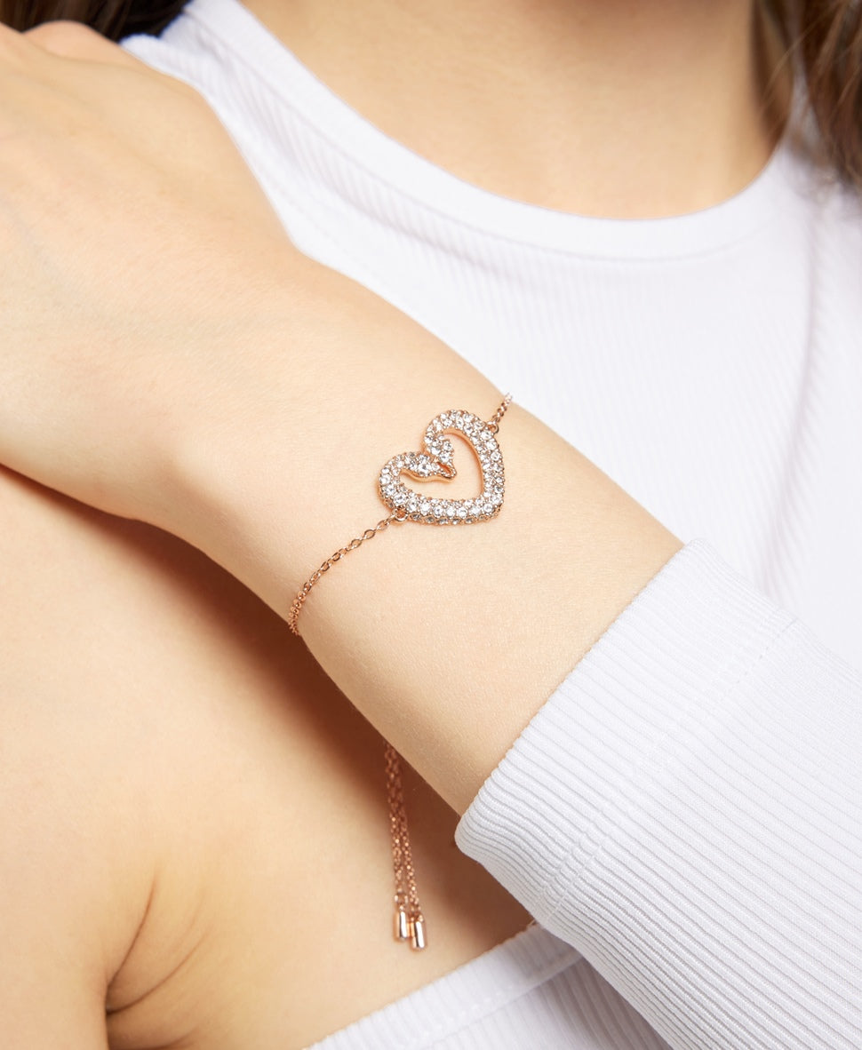 Swarovski náramek Růžově zlatá 4