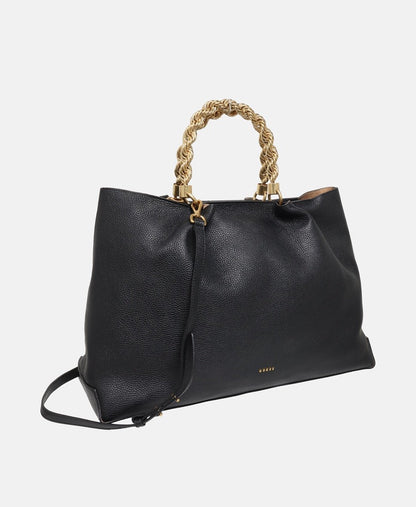 Guess kožená kabelka shopper Černá 1