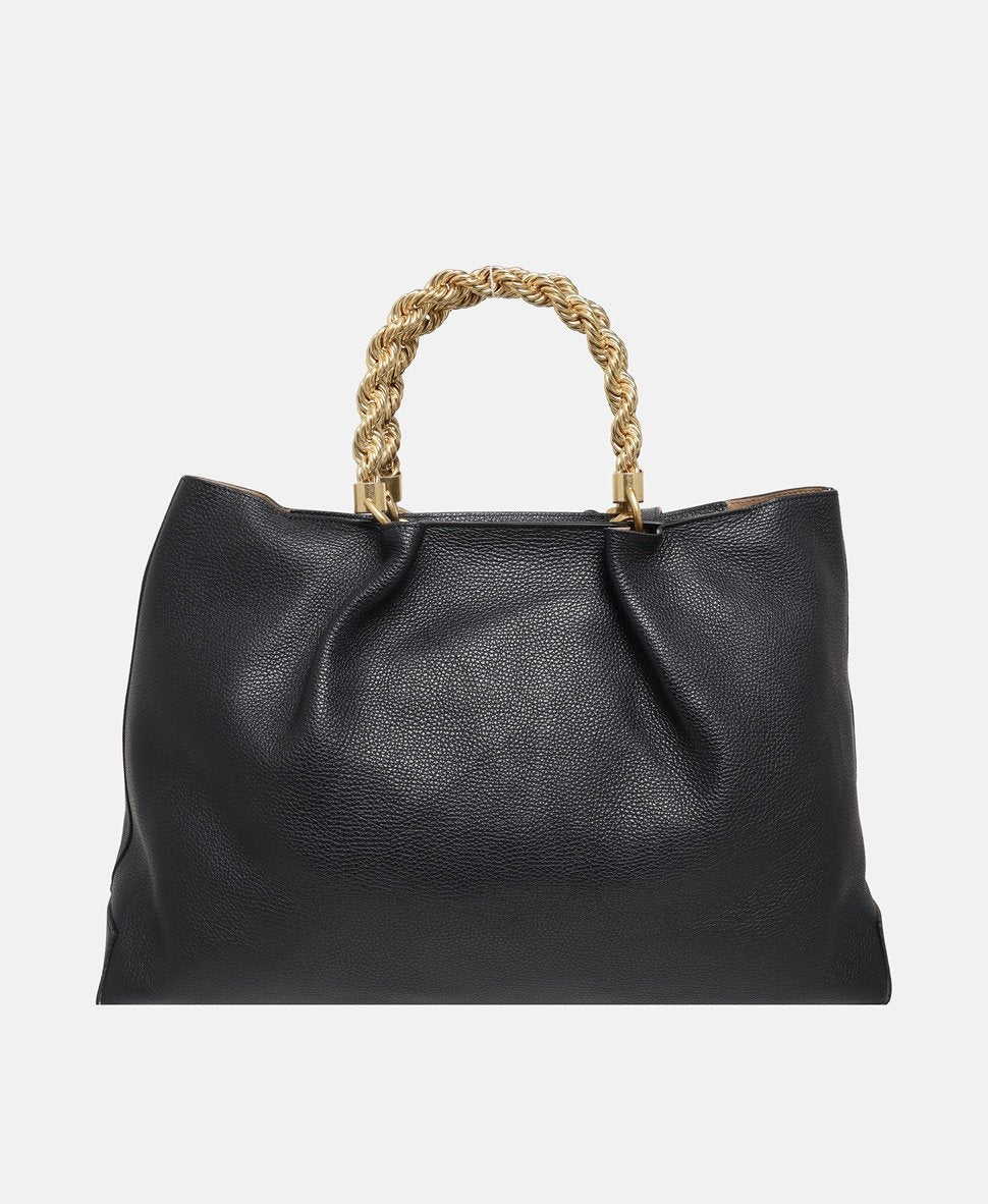 Guess kožená kabelka shopper Černá 4