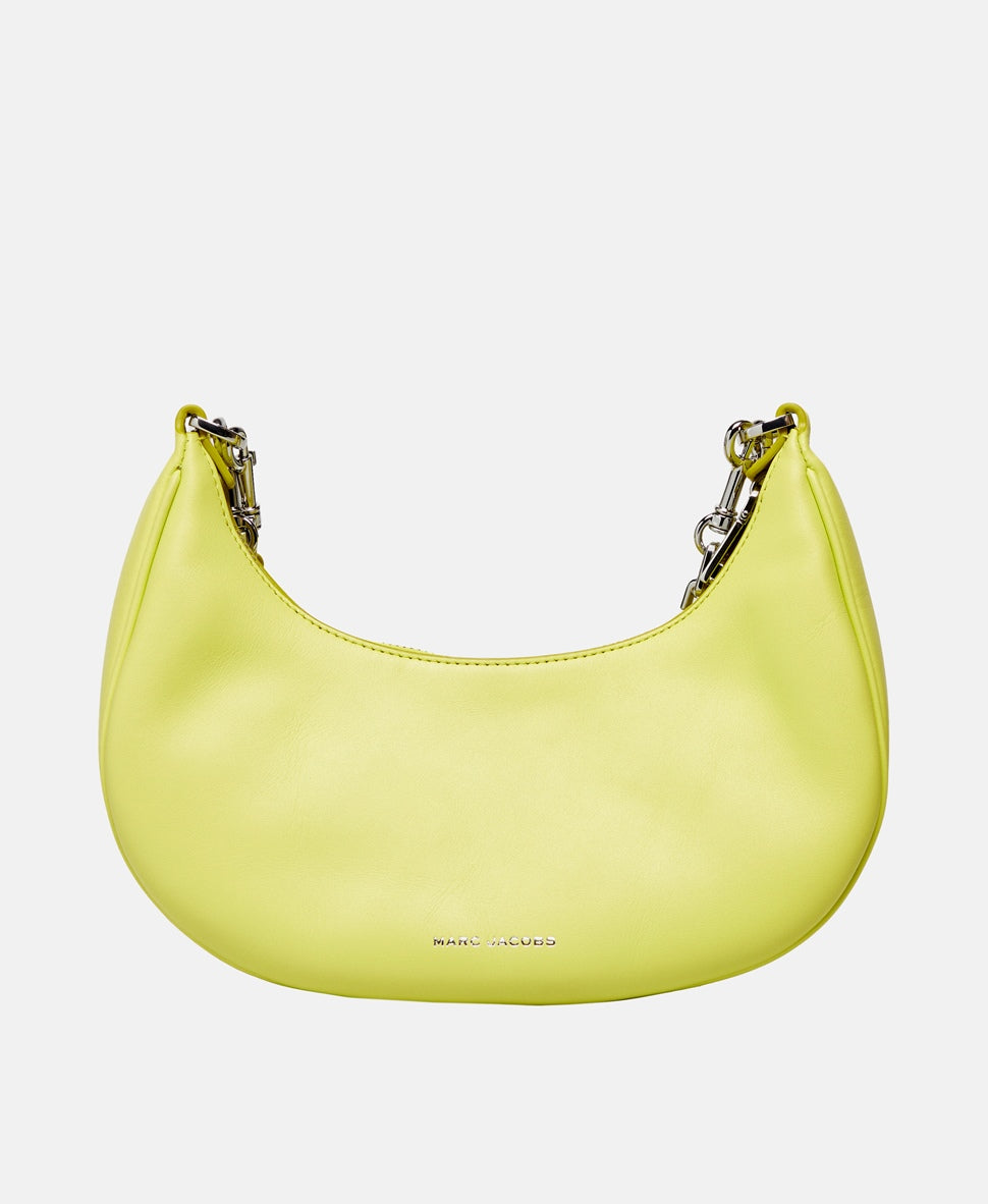 Marc Jacobs Kožená kabelka přes rameno Žlutá 4